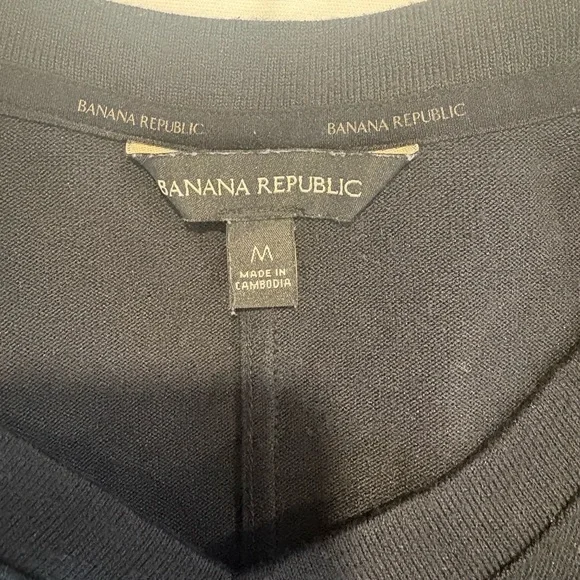 Banana Republic Charcoal Knit Top - Picture 1 of 4